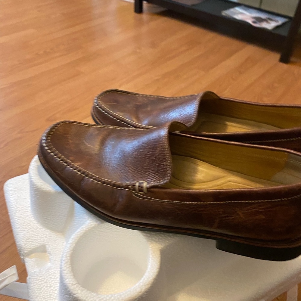 Brown Leather 11.5 Johnson Murphy Mens Shoe.